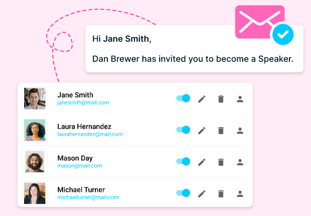 Effortlessly Manage Speaker Details and Session Abstracts